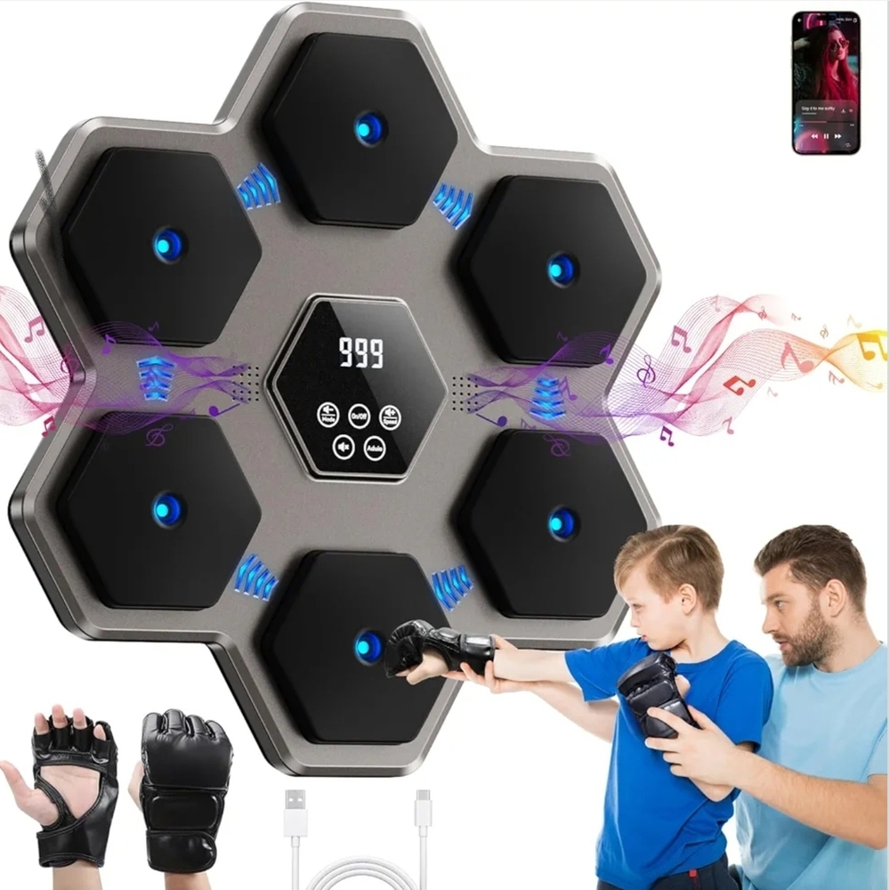 Hexagonal Electronic Training Pad with Gloves-New!